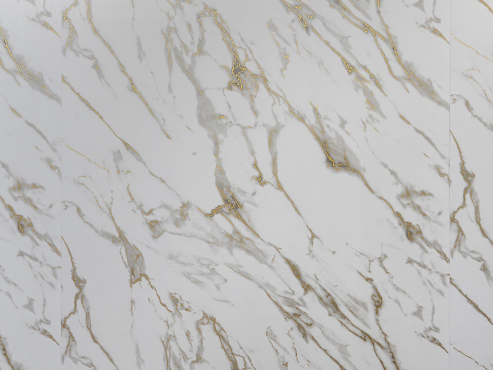 Schnellinstallierende SPC-Wandplatte