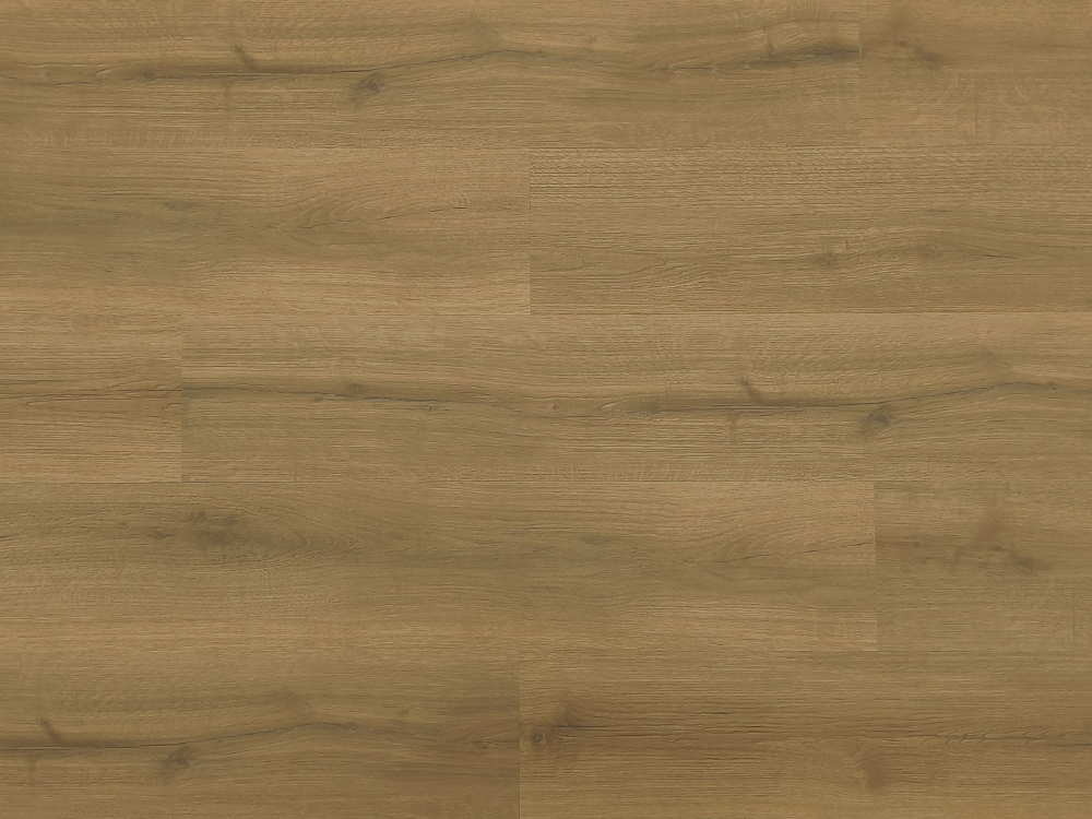 SPC-Bodenbelag, mittelbraune Holzmaserung, 7,25 x 48 Zoll, 4 mm Uniclick-Verschluss