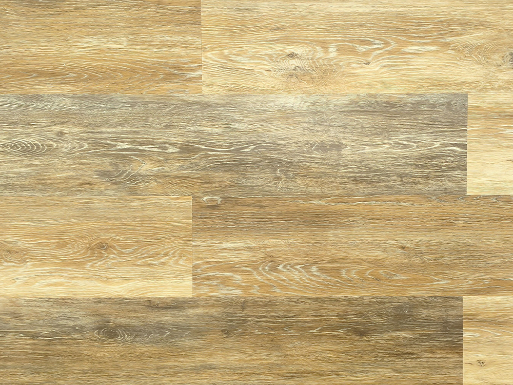 SPC-Bodenbelag, hellbraune Holzmaserung, 7,25 x 48 Zoll, 6,5 mm EVA-Unterlage