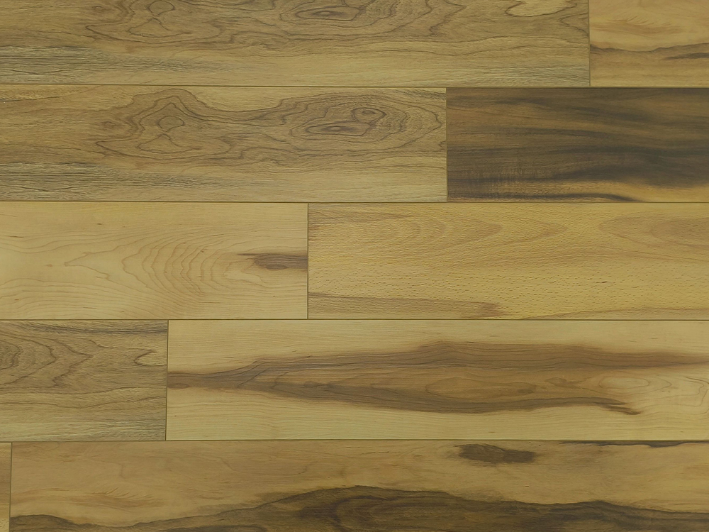 SPC-Bodenbelag, warme gelbe Holzmaserung, 7,25 x 48 Zoll, 6,5 mm, beständig, hoher Verschleiß