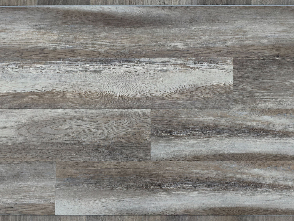 SPC-Bodenbelag, verwitterte graue Holzmaserung, 7 x 60 Zoll, 6 mm